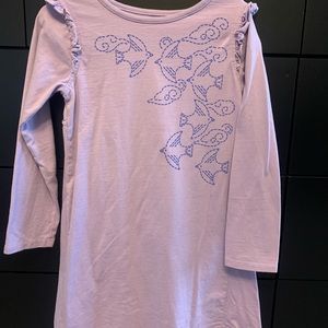 Tea Collection Ruffle shoulder dress